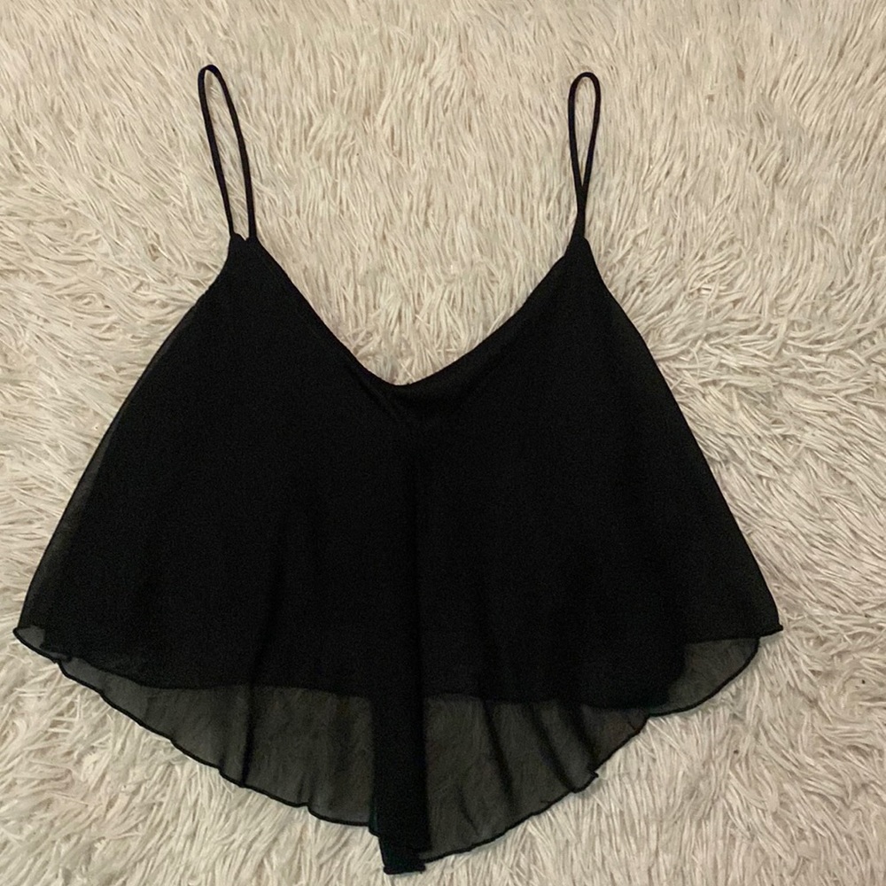 Black crop top